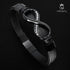 Lederarmband mit gravur und zirkonia steine